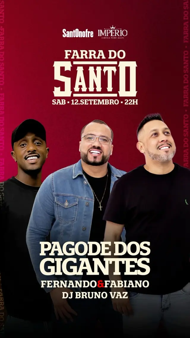 Flyer de PDG e Fernando e Fabiano
