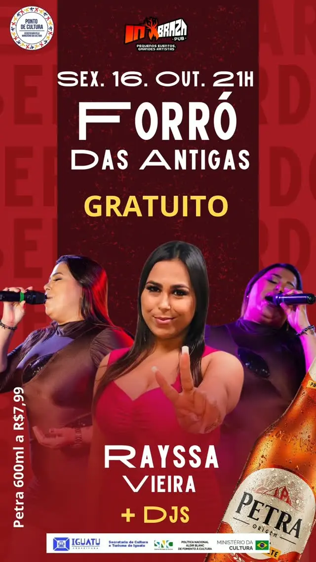 Flyer de Rayssa Vieira e Dj kassio.andersson