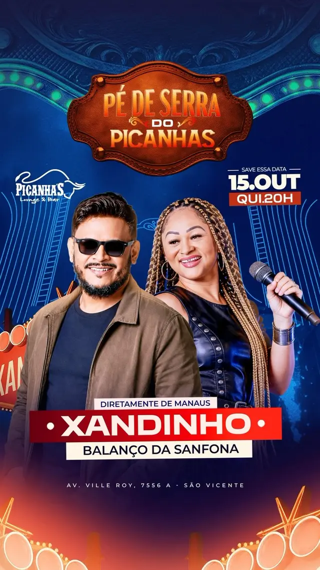 Flyer de Xandinho Balanço da Sanfona e mais 2 artistas