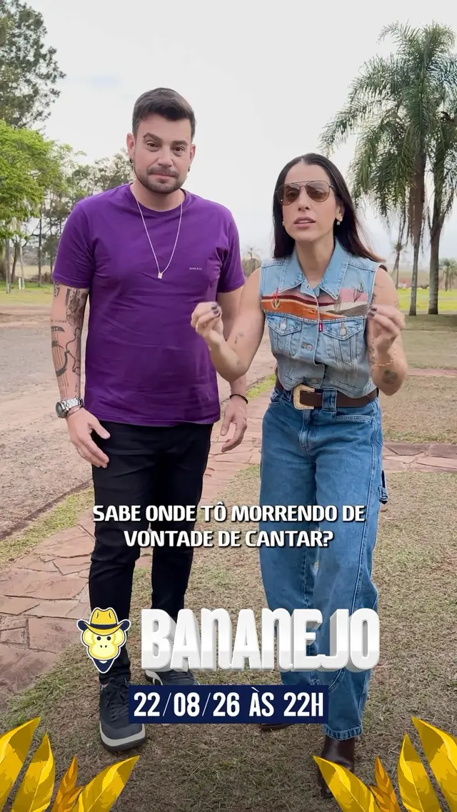 Flyer de Pedro Vitor e Mariana e DJ Sandro