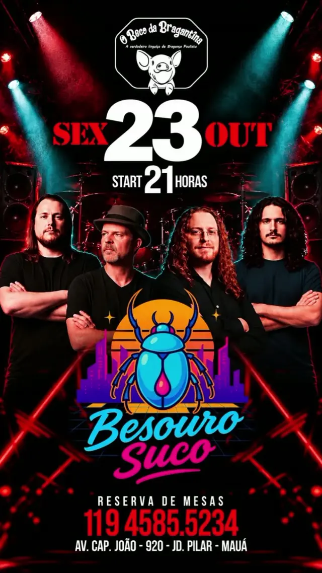 Flyer de Banda Besouro Suco