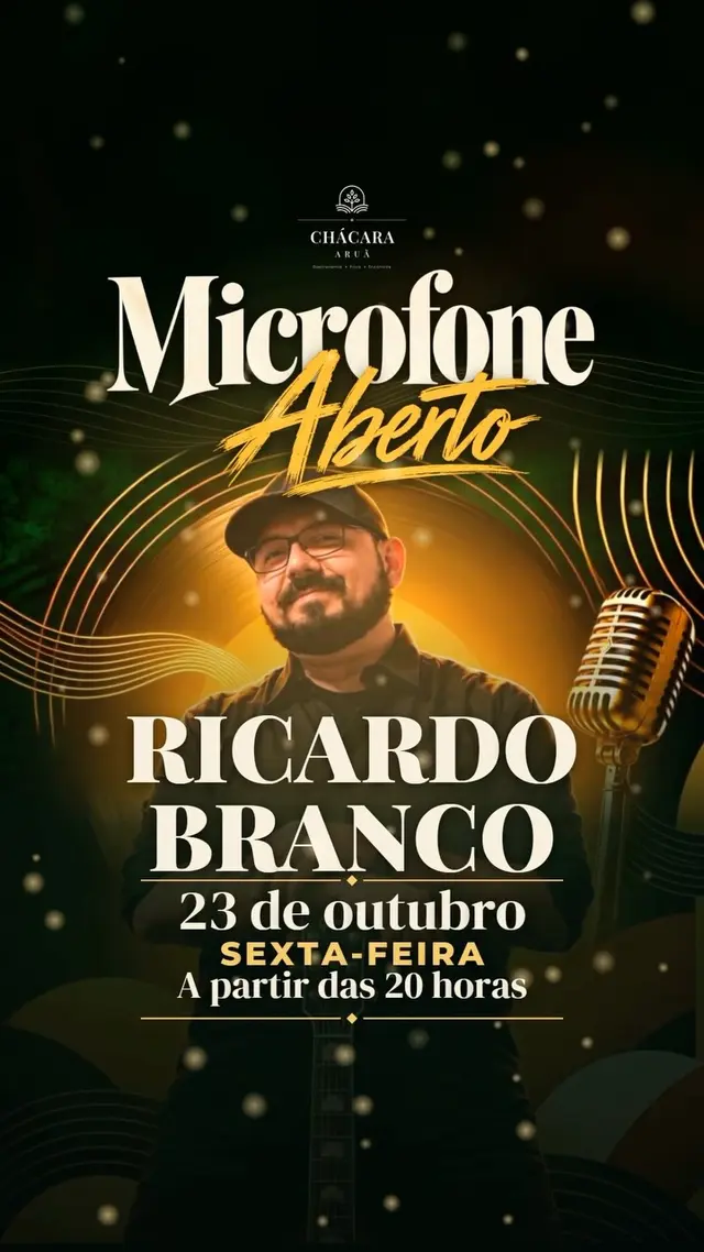 Flyer de Ricardo Branco