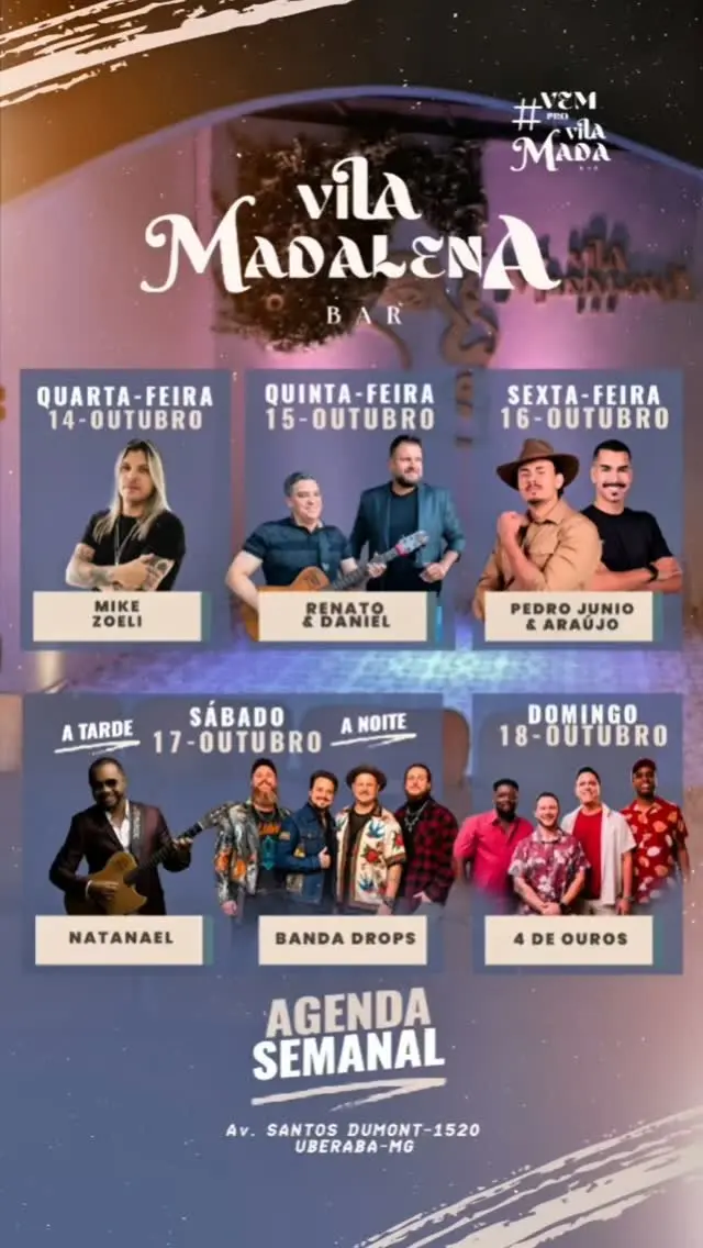 Flyer de Natanael e Banda Drops