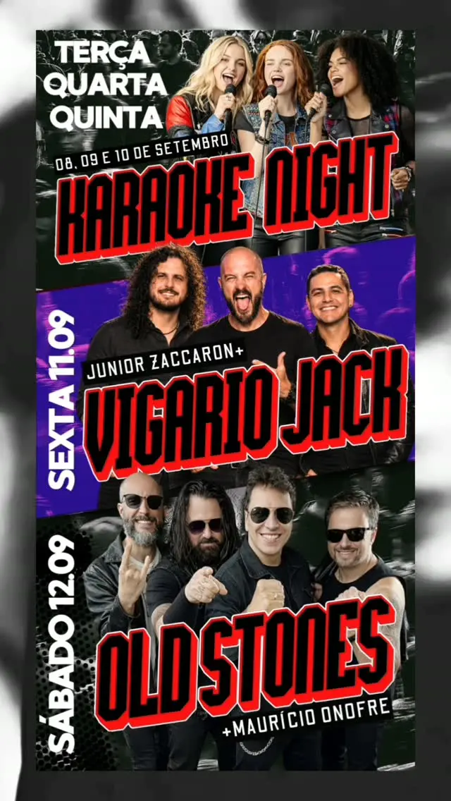 Flyer de Old Stones e Mauricio Onofre
