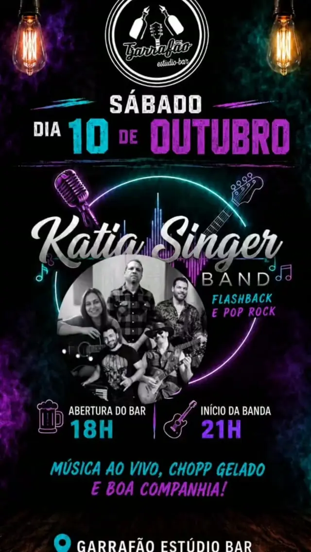 Flyer de Katia Singer Band