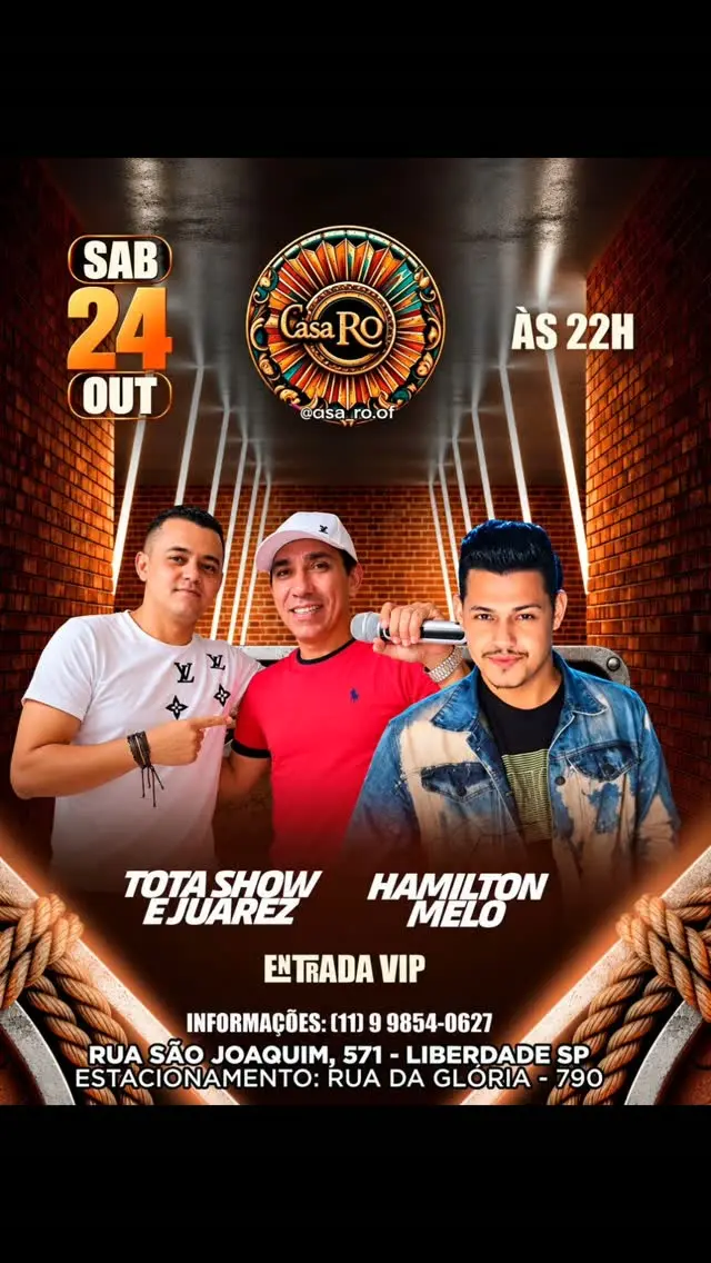 Flyer de Tota Show e Juarez e Hamilton Melo