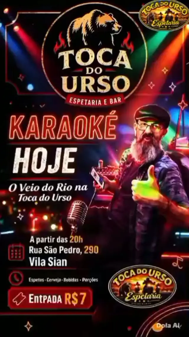 Flyer de O Veio do Rio