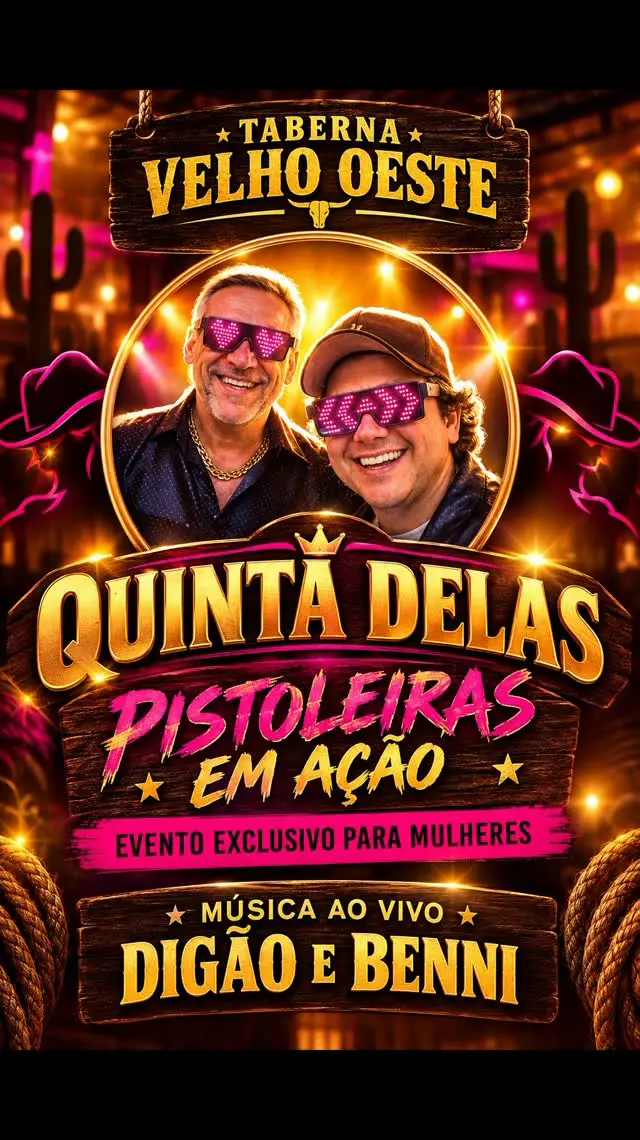 Flyer de Digão e Benni