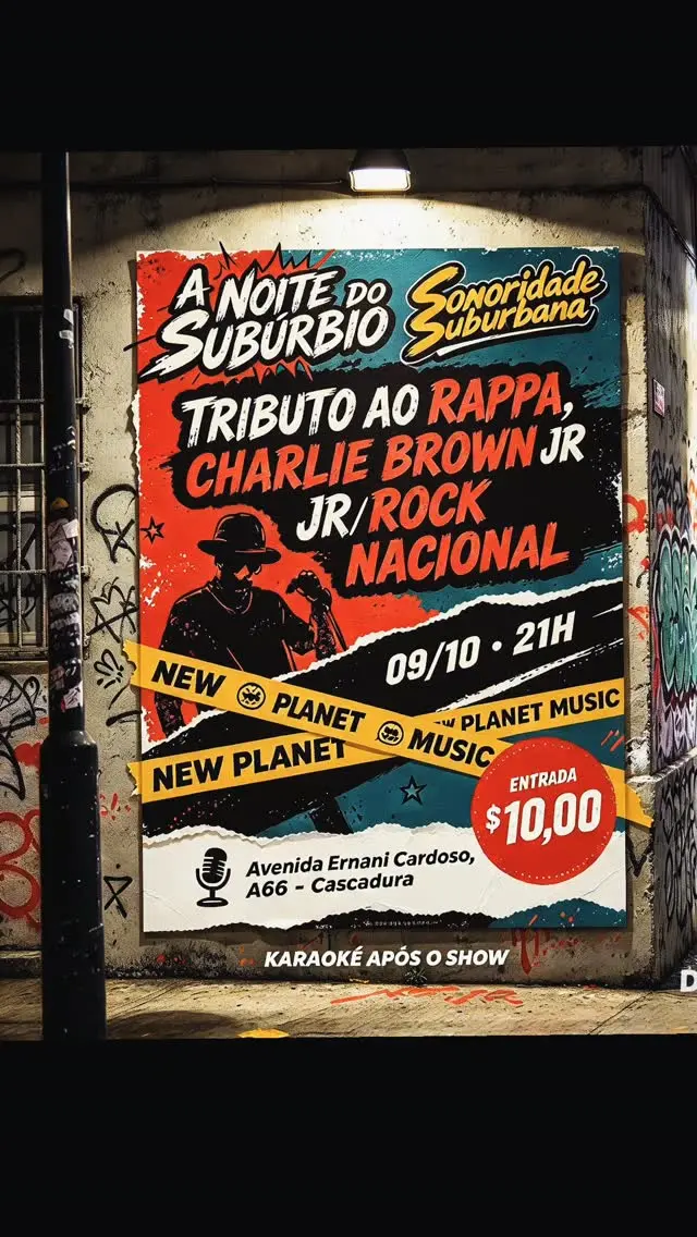 Flyer de Banda Sonoridade Suburbana e mais 5 artistas