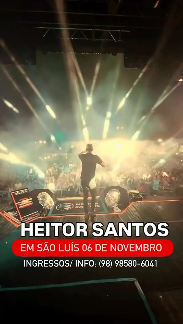 Flyer de Heitor Santos, O Novinho, Jhonny Boy e Melk