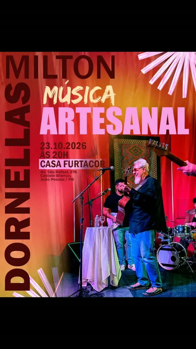 Flyer de Milton Dornellas