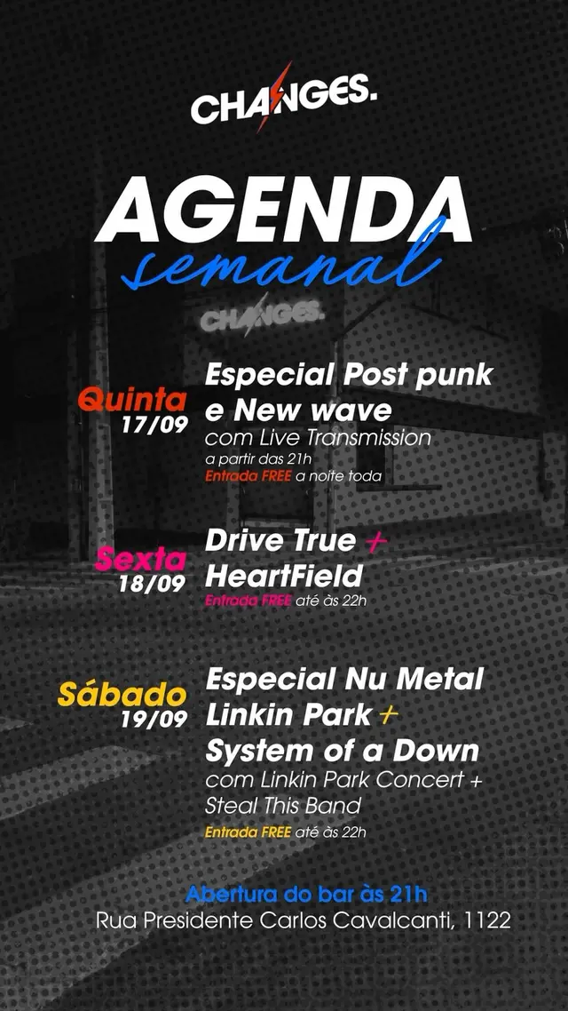 Flyer de Linkin Park Concert e Steal This Band