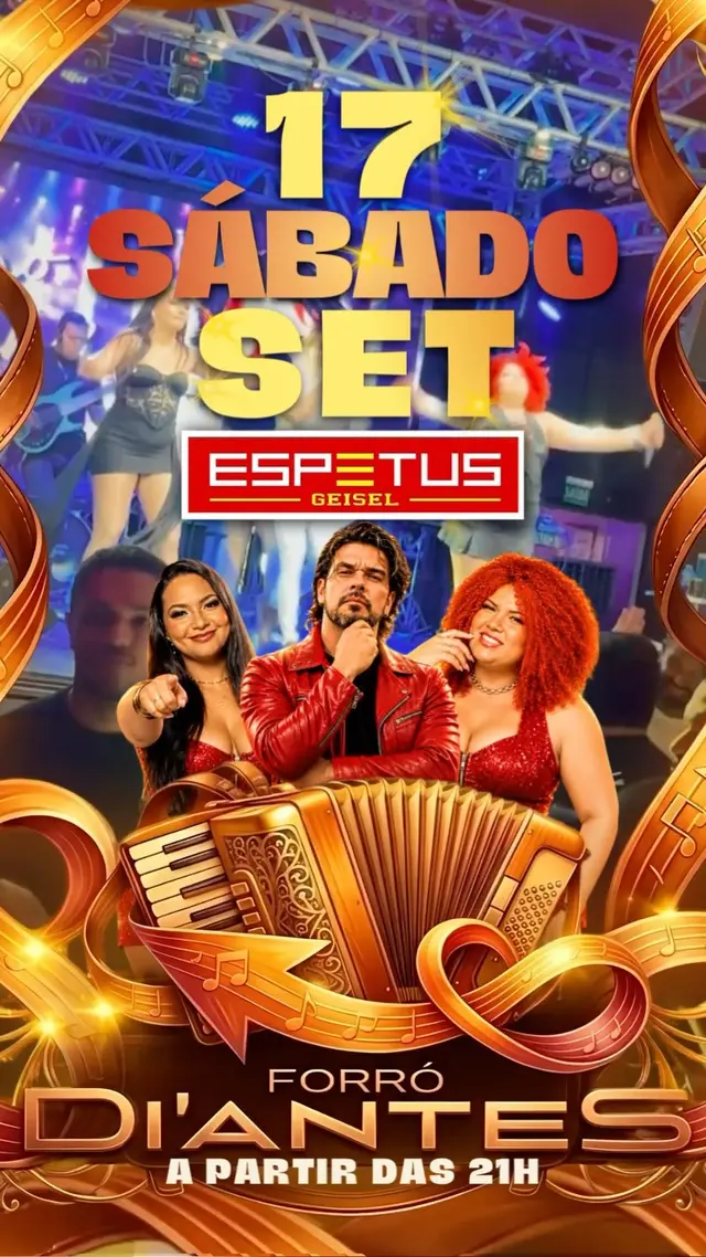 Flyer de Forró Di'Antes