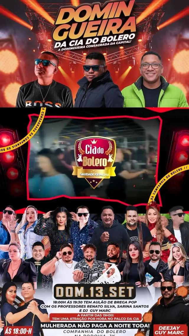 Flyer de Neyzinho e Bena Ninss, Bena Ninss e mais 21 artistas
