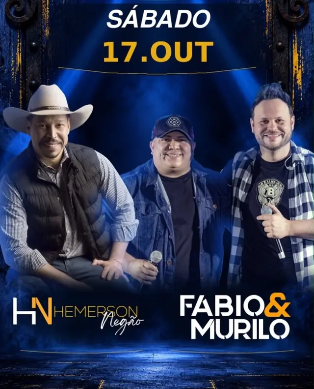 Flyer de Fabio & Murilo e Hemerson Negão