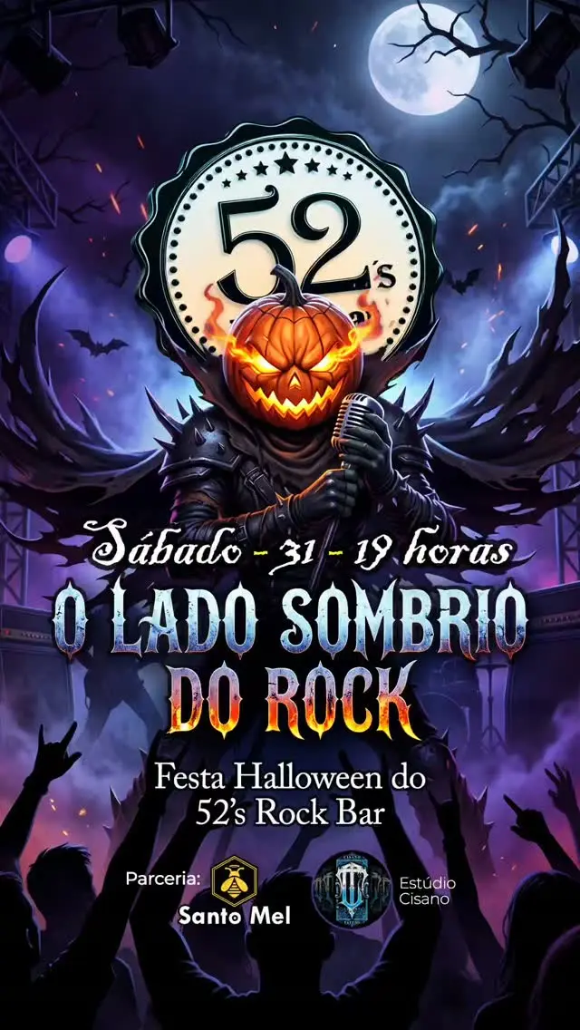 Flyer de Siderais Banda e Rock In The Box