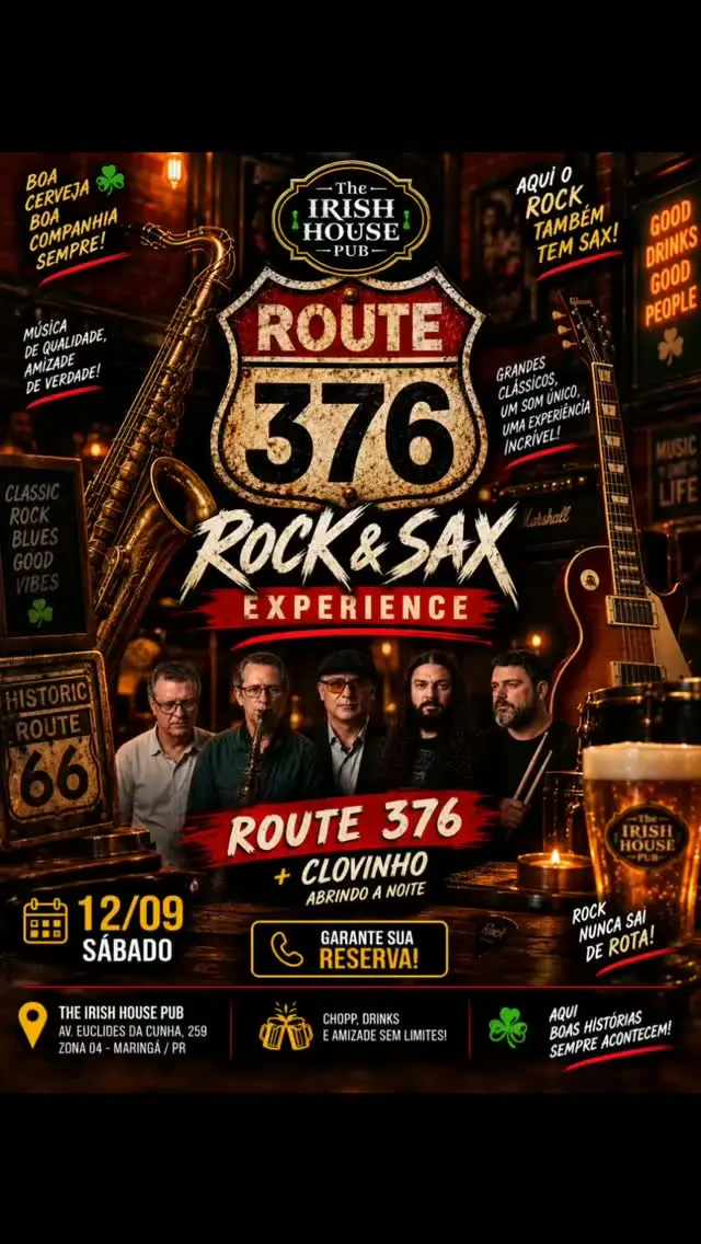 Flyer de Route 376 e Clovinho
