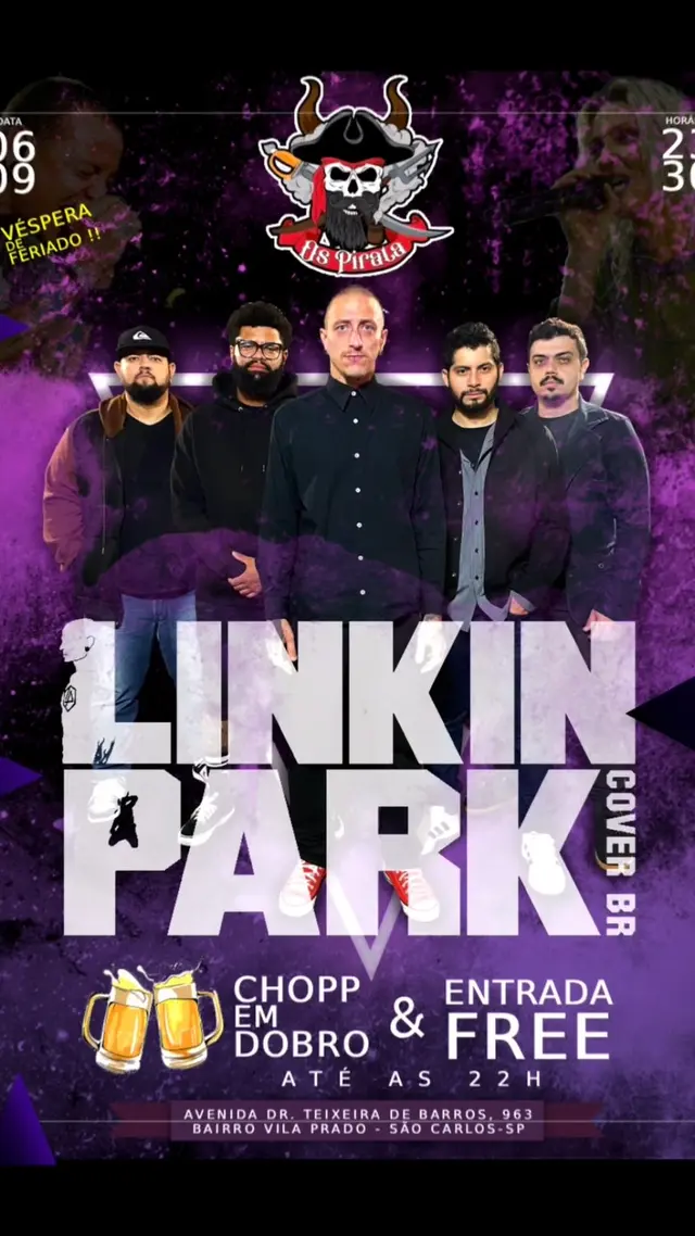 Flyer de Linkin Park Cover BR