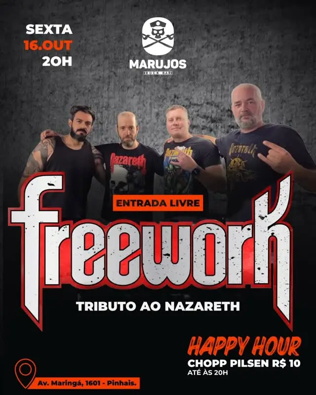 Flyer de Banda Freework