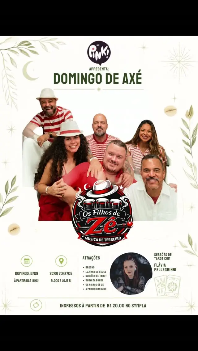 Flyer de Os Filhos de Zé