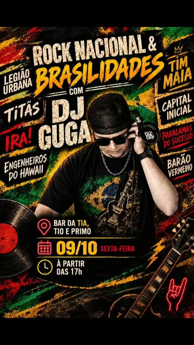 Flyer de Dj Guga