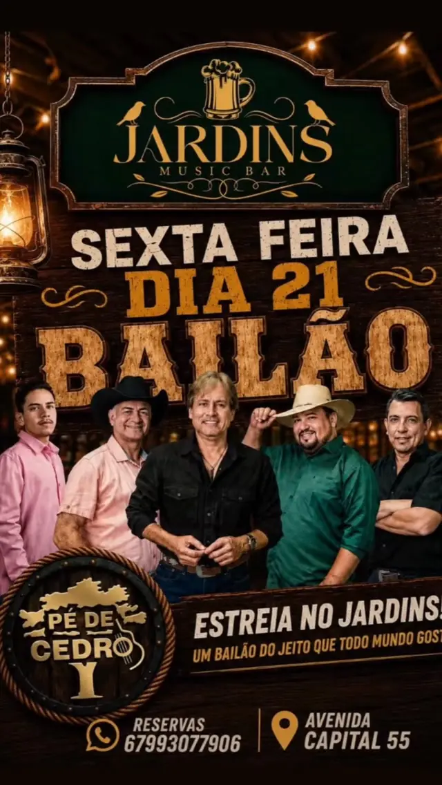Flyer de Grupo Pé de Cedro