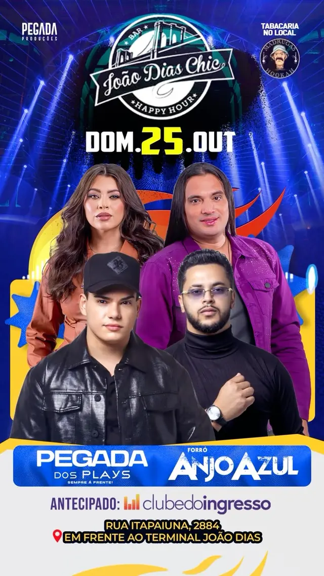 Flyer de Forró Anjo Azul