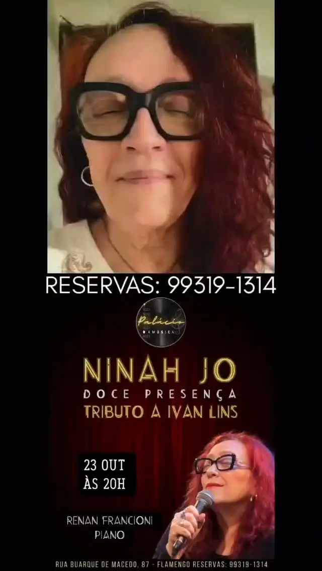Flyer de Ninah Jo e Doce Presença