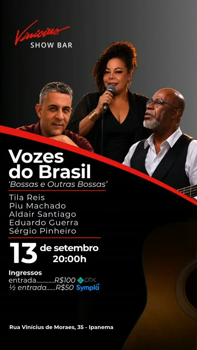 Flyer de Vozes do Brasil