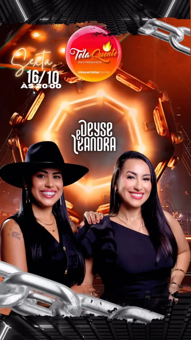 Flyer de Deyse e Leandra