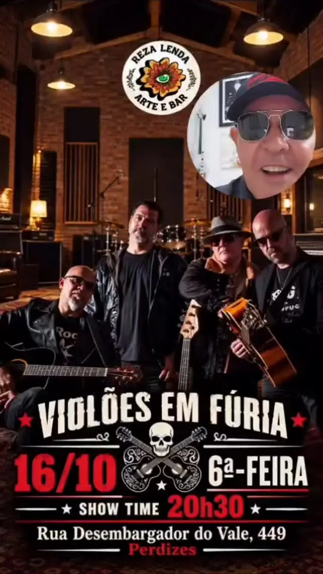 Flyer de Violões em Fúria