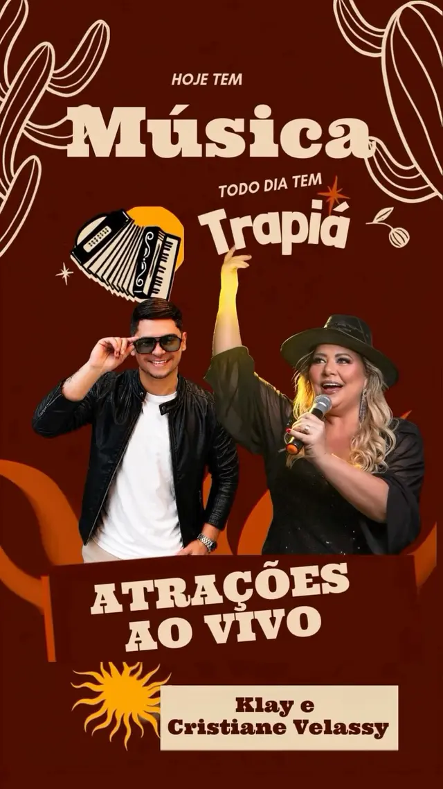 Flyer de Klay e Cristiane Velassy