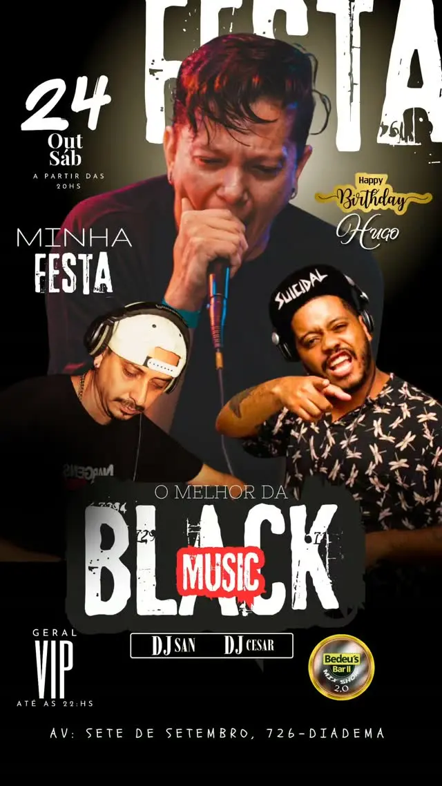 Flyer de DJ San e DJ Cesar