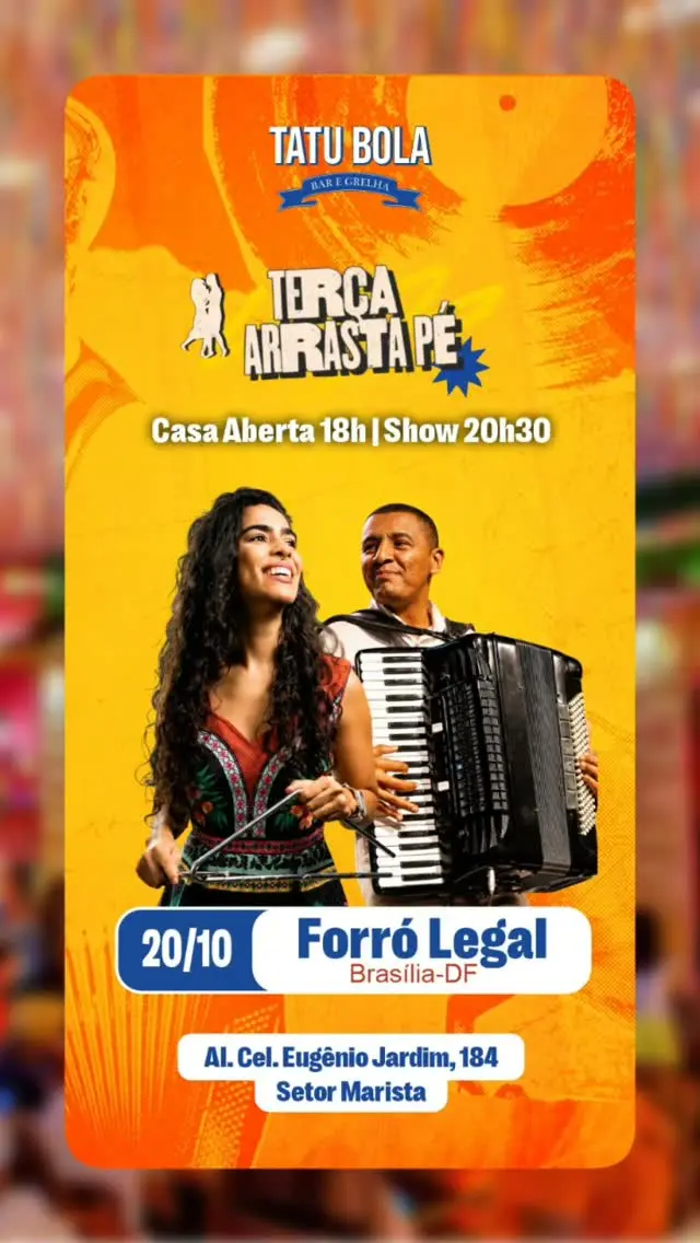 Flyer de Forró Legal
