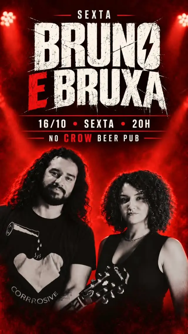 Flyer de BRUNO E BRUXA