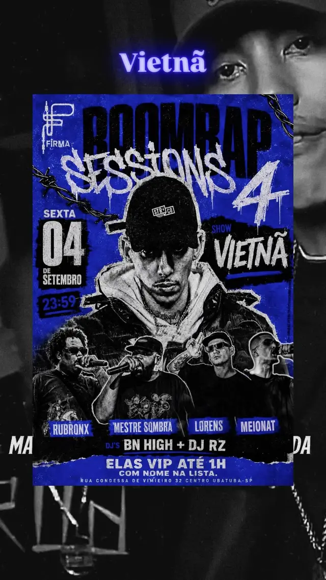 Flyer de Relíquia Zona Sul, Rubens Lopes e mais 5 artistas