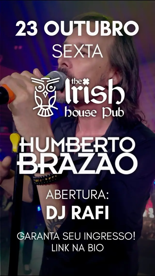 Flyer de Humberto Brazão