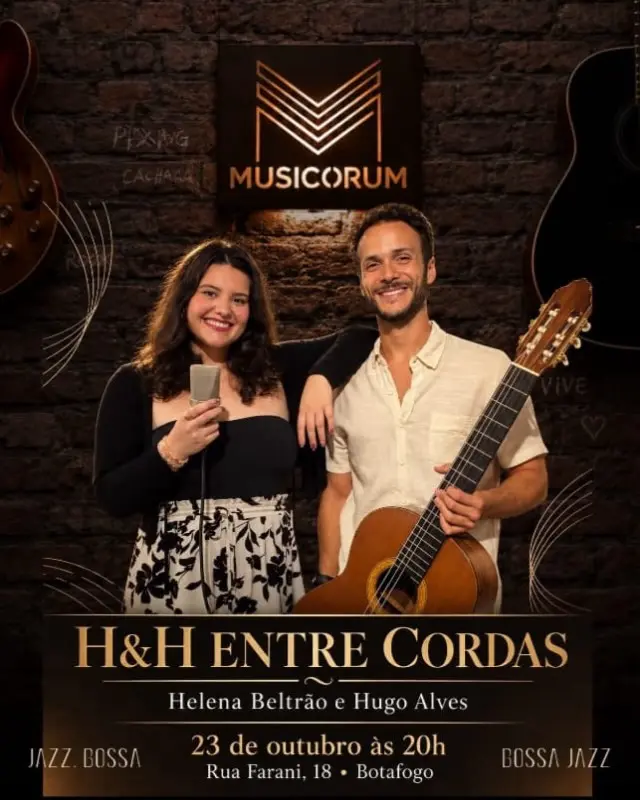 Flyer de Helena Beltrao e H&H Entre Cordas