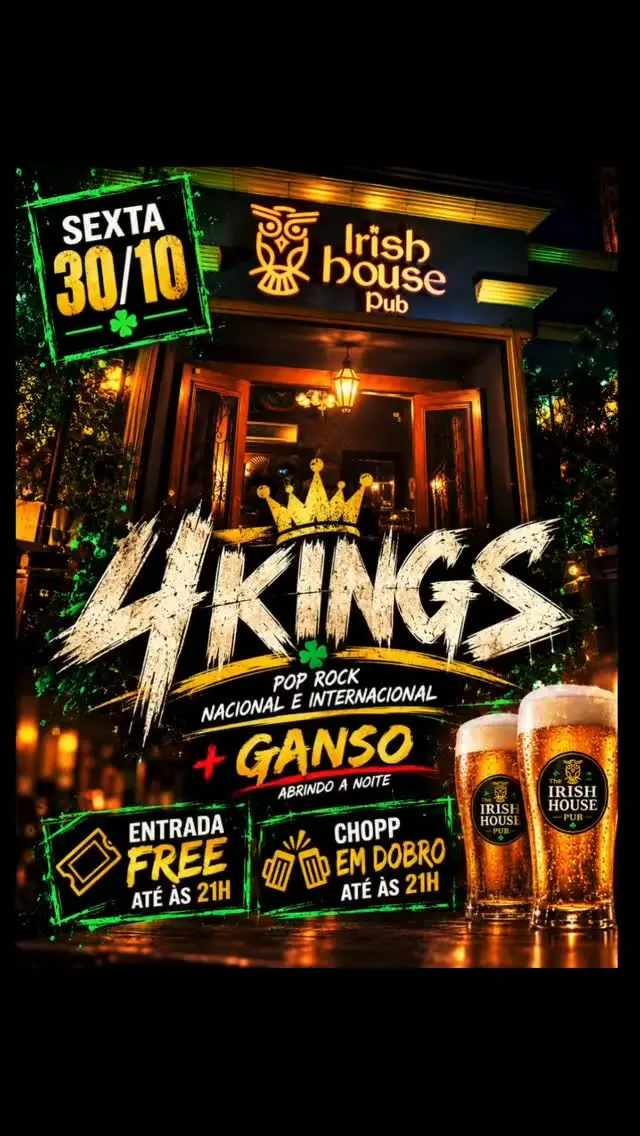 Flyer de 4Kings e GANSO