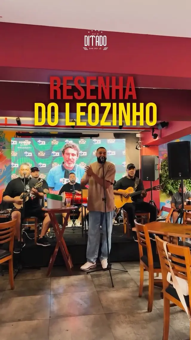 Flyer de Resenha do Leozinho
