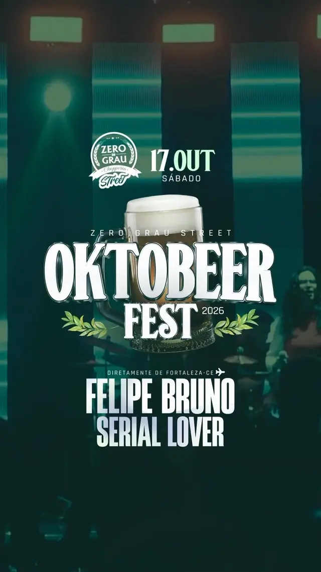 Flyer de Felipe Bruno e Serial Lover