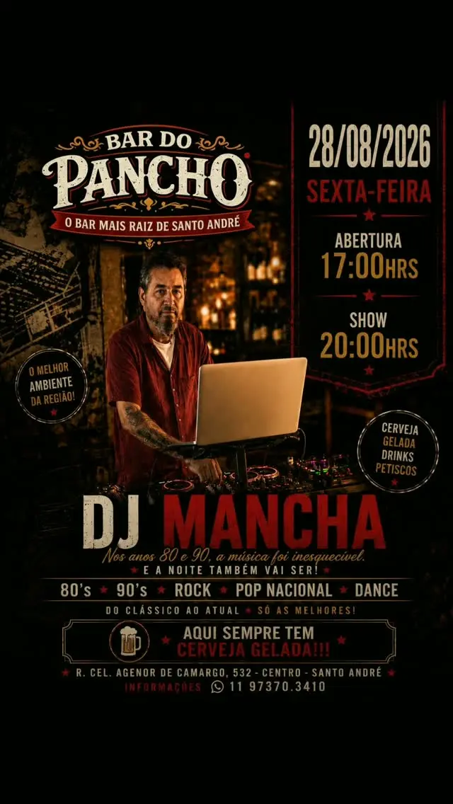 Flyer de DJ Mancha