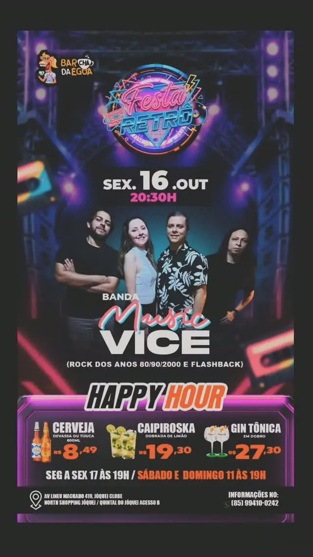 Flyer de Banda Music Vice