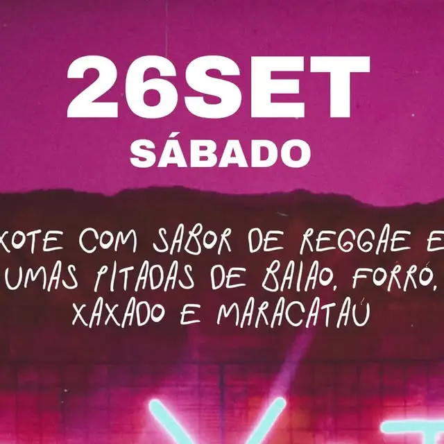 Flyer de Sou Xote, Mariana Melo, Marimelo e mais 5 artistas