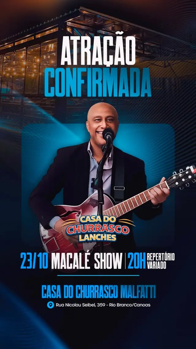 Flyer de Macalé Conceição