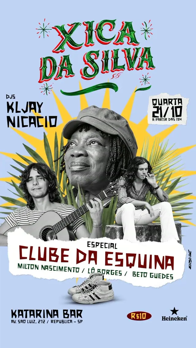 Flyer de Nicacio, Milton Bitu Canascimento e mais 4 artistas