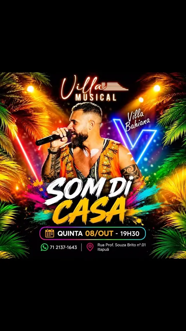 Flyer de Banda Som di Casa