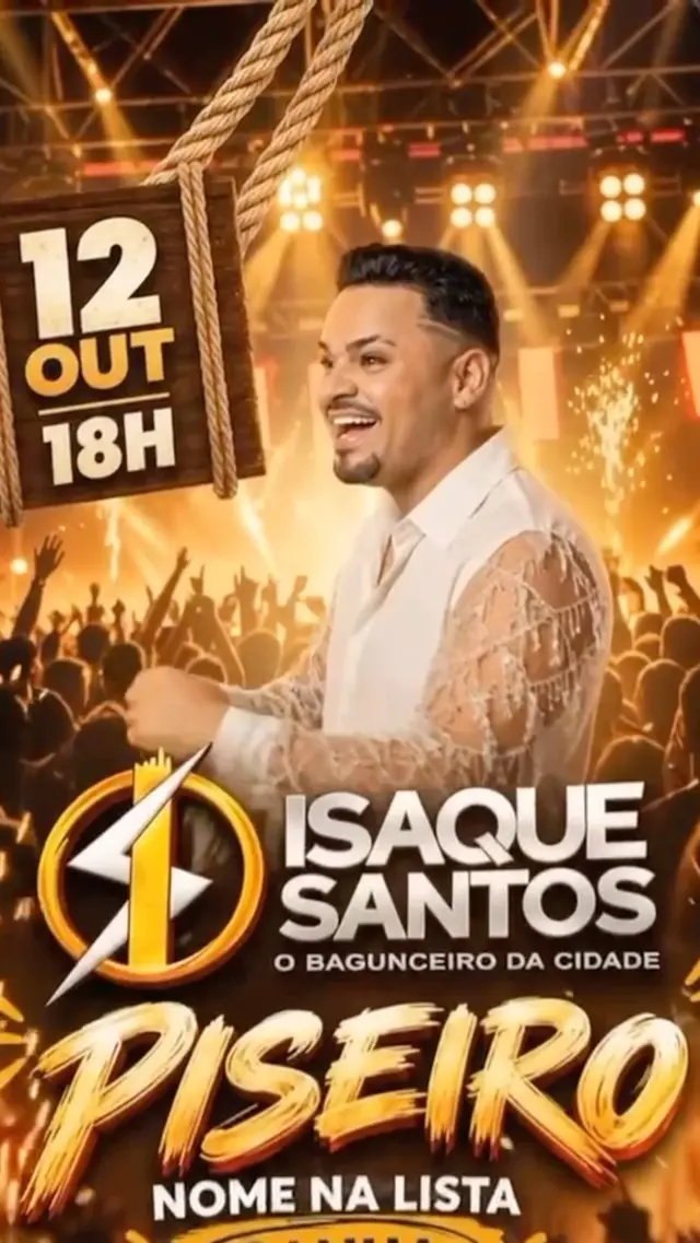 Flyer de Isaque Santos