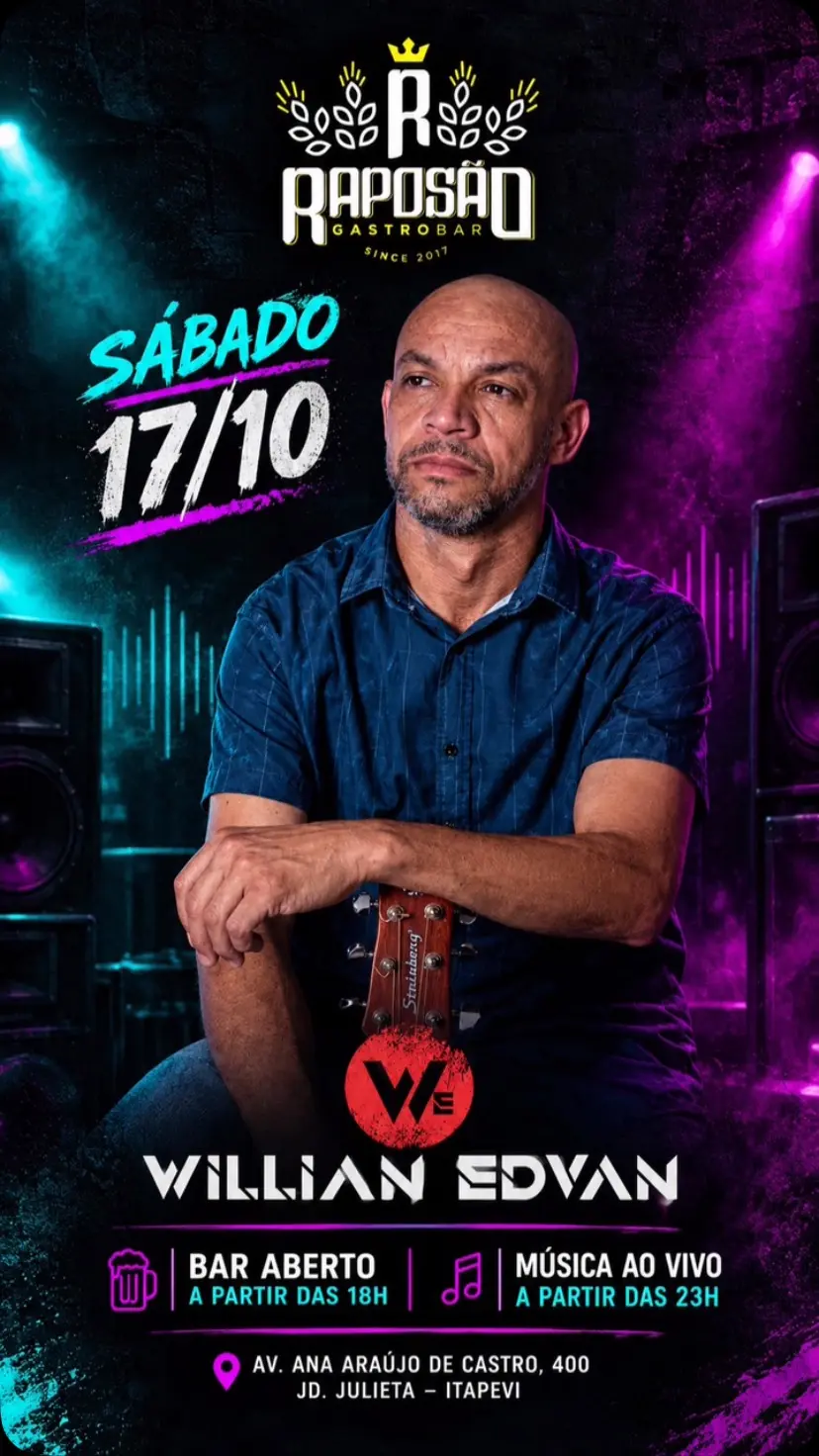 Flyer de Willian Edvan