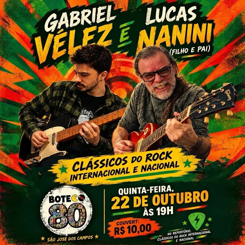 Flyer de GABRIEL VELEZ e LUCAS NANINE
